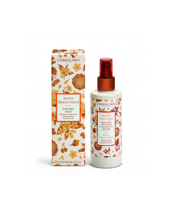 L'ERBOLARIO BACCHE FIORI LEGNI FLUID BODY CREAM 200ml