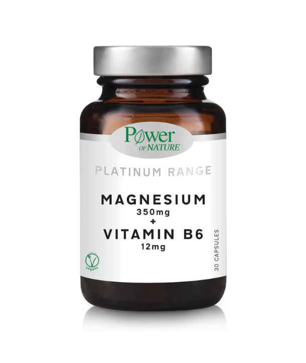 POWER HEALTH PLATINUM MAGNESIUM 350mg + VITAMIN B6 12mg 30 CAPS