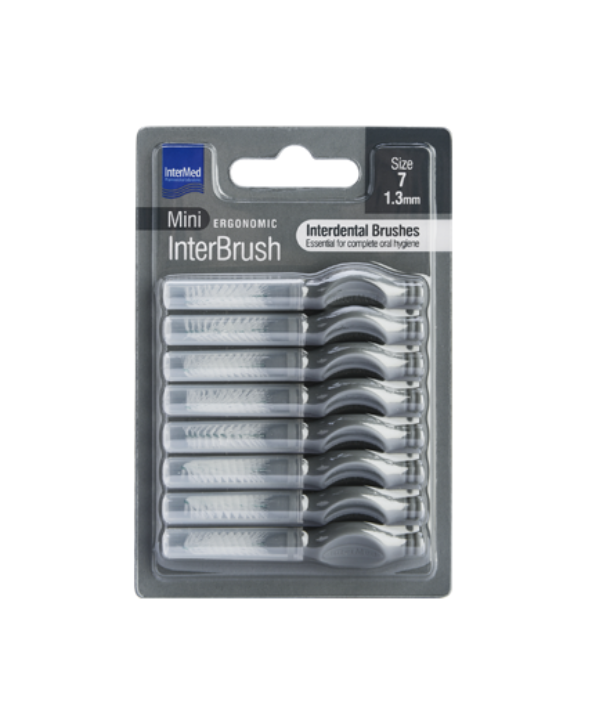 INTERMED MINI ERGONOMIC INTERBRUSH SIZE 7 0.5mm ΓΚΡΙ 8 ΤΜΧ