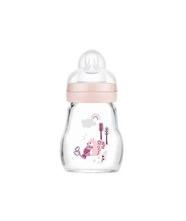MAM FEEL GOOD ΜΠΙΜΠΕΡΟ ΓΥΑΛΙΝΟ GIRL FOREST MATT 0m+ 170ml