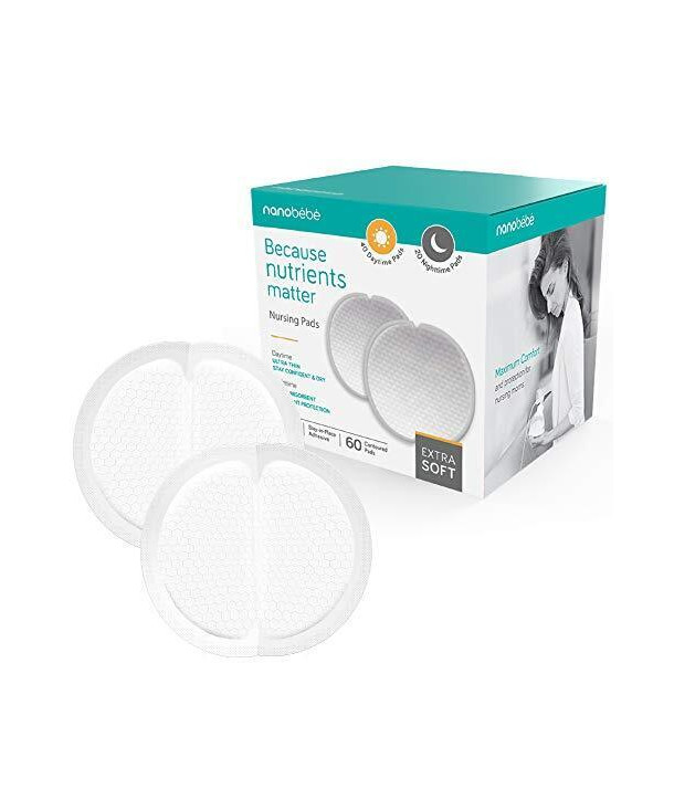 NANOBEBE NURSING PADS (40 DAYTIME & 20 NIGHTTIME) 60 PCS
