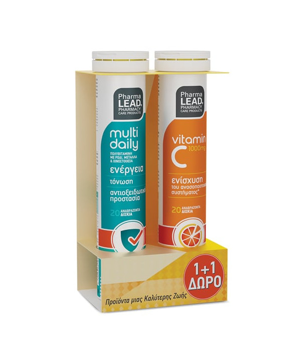 VITORGAN PHARMALEAD PROMO MULTI DAILY 20 EFFERV TABS & VITAMIN C 1000mg 20 EFFERV TABS