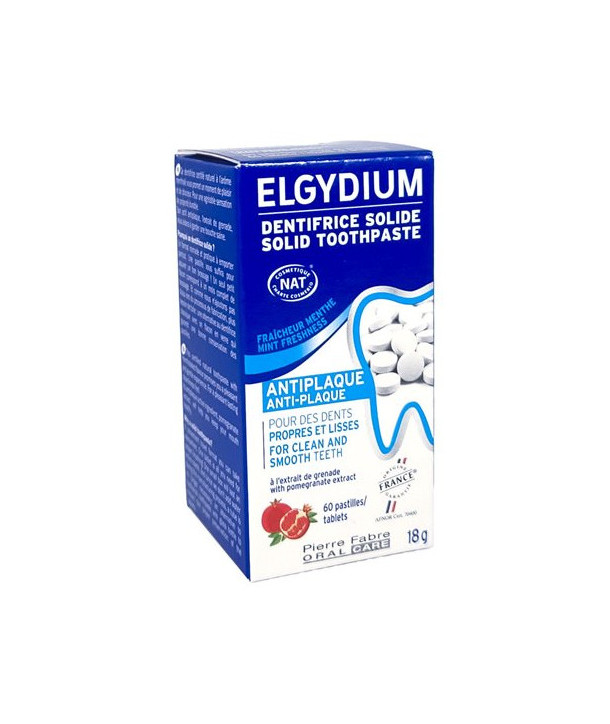ELGYDIUM ANTIPLAQUE SOLID TOOTHPASTE 60 TABS