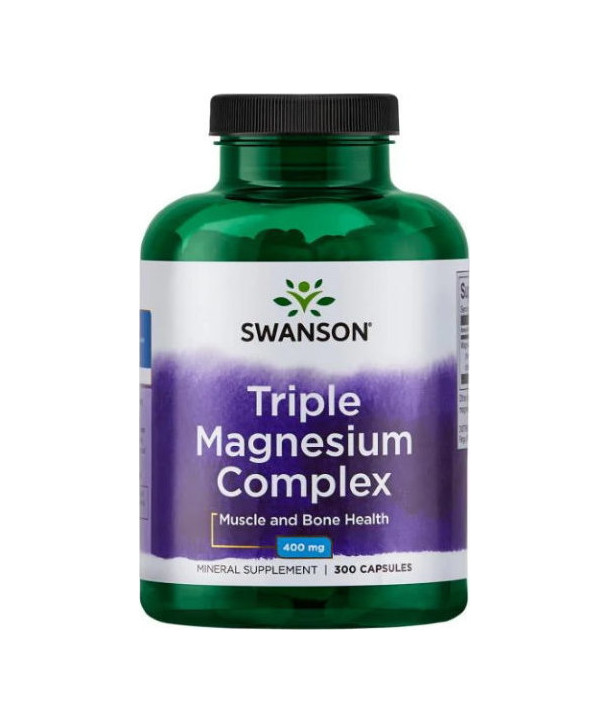SWANSON TRIPLE MAGNESIUM COMPLEX 400mg 300 CAPS