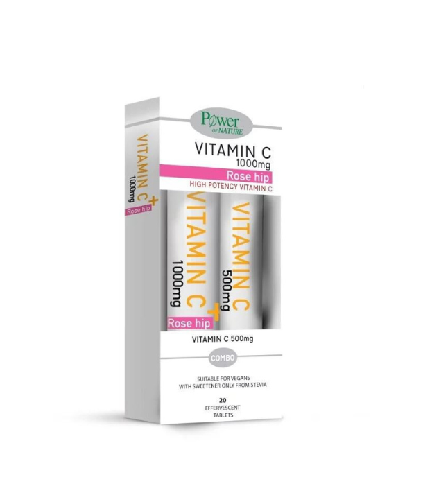 POWER HEALTH PROMO VITAMIN C 1000mg + ROSE HIP 20 ΑΝΑΒΡ. ΔΙΣΚΙΑ & ΔΩΡΟ VITAMIN C 500mg 20 ΑΝΑΒΡ.ΔΙΣΚΙΑ