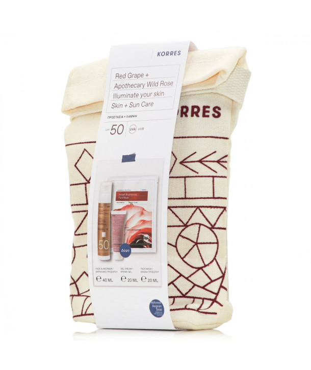 Korres Red Grape & Apothecary Wild Rose Σετ με Αντηλιακή Κρέμα Προσώπου