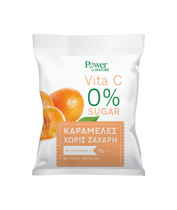 POWER HEALTH VITA C 0% SUGAR CARAMELS 50gr