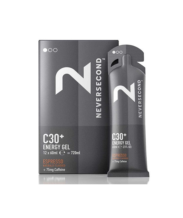 NEVERSECOND C30 Energy Gel with Caffeine Espresso 12 x 60ml