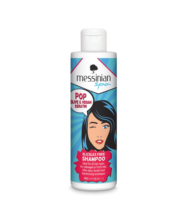 MESSINIAN SPA POP OLIVE & VEGAN KERATIN SHAMPOO 300ml