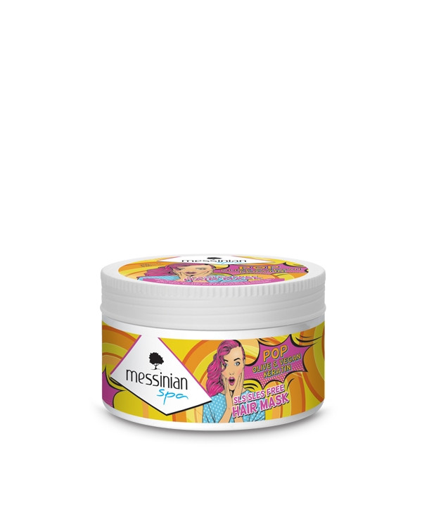 MESSINIAN SPA POP OLIVE & VEGAN KERATIN HAIR MASK 250ml