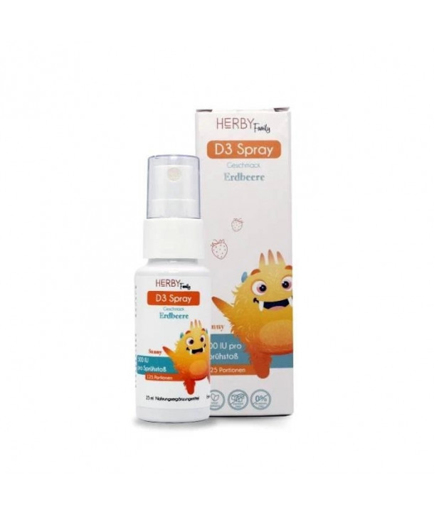 HERBY FAMILY VITAMIN D3 SPRAY 25ml