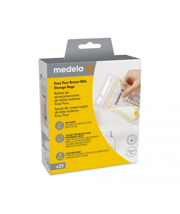 MEDELA EASY POUR BREAST MILK STORAGE BAGS ΣΑΚΟΥΛΑΚΙΑ ΦΥΛΑΞΗΣ ΜΗΤΡ.ΓΑΛΑΚΤΟΣ 210ml 25 ΤΜΧ