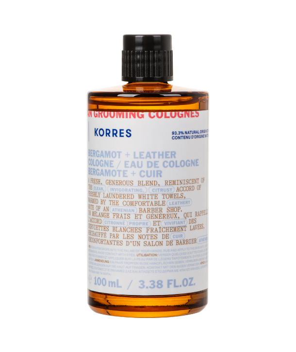 Korres ​Athenian Grooming Bergamot & Leather Eau de Cologne 100ml