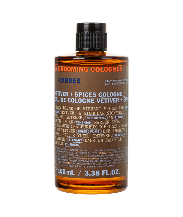 Korres ​Athenian Grooming Vetiver & Spices Eau de Cologne 100ml