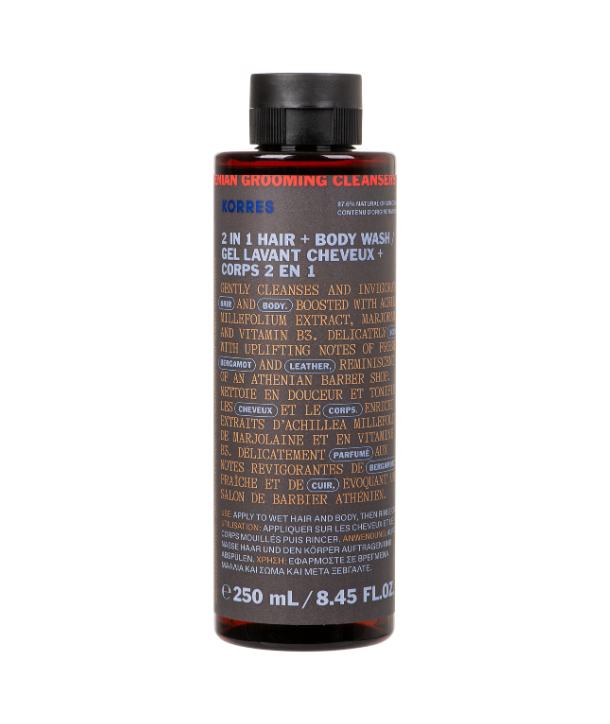 Korres Athenian Grooming 2in1 Hair & Body Wash for Men 250ml