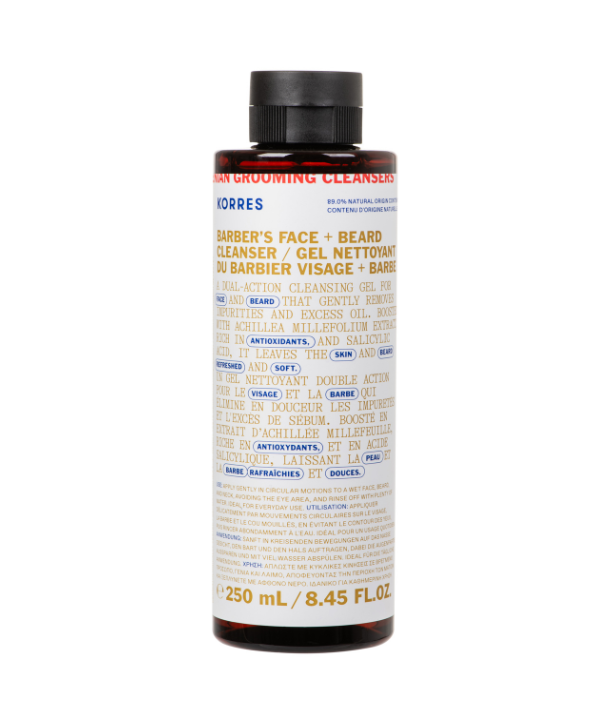 Korres Athenian Grooming Barber's Face & Beard Cleanser 250ml