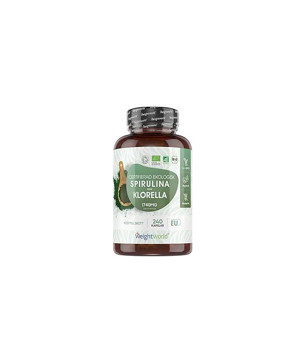 WEIGHT WORLD SPIRULINA & CHLORELLA 1740mg 240 CAPS
