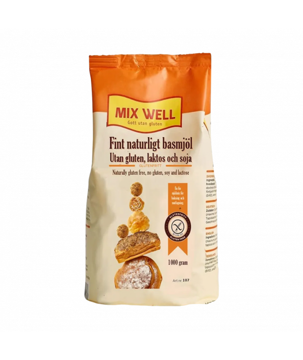 MIX WELL Μαλακό Αλεύρι για Όλες τις Χρήσεις 1 kg ΧΩΡΙΣ ΓΛΟΥΤΕΝΗ