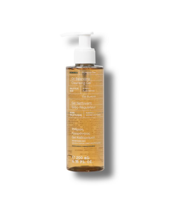 KORRES OLYMPUS TEA OIL BALANCING CLEANSING GEL ΡΥΘΜΙΣΗ ΛΙΠΑΡΟΤΗΤΑΣ 200ml