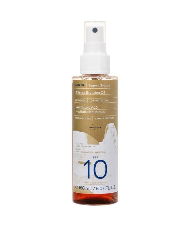 KORRES AEGEAN BRONZE INTENSE BRONZING OIL SPF10 150ml