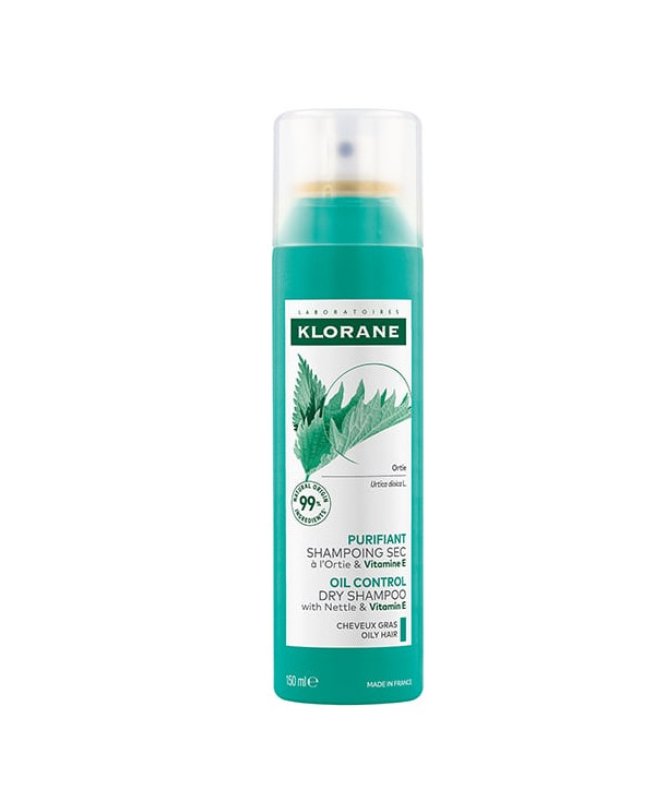 KLORANE OIL CONTROL DRY SHAMPOO WITH NETTLE & VITAMIN E 150ml