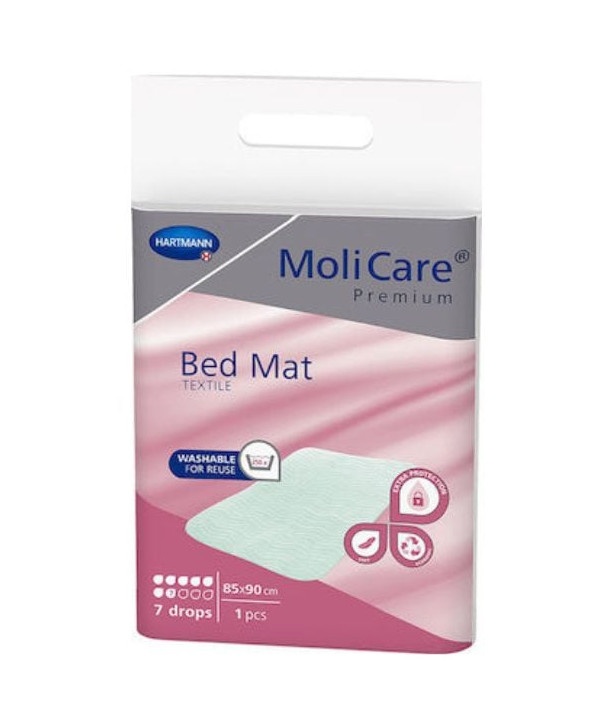 HARTMANN MOLICARE PREMIUM BED TEXTILE ΠΛΕΝΟΜΕΝΟ ΥΠΟΣΕΝΤΟΝΟ ΠΟΛΛΑΠΛΩΝ ΧΡΗΣΕΩΝ 1 ΤΜΧ 85x90cm