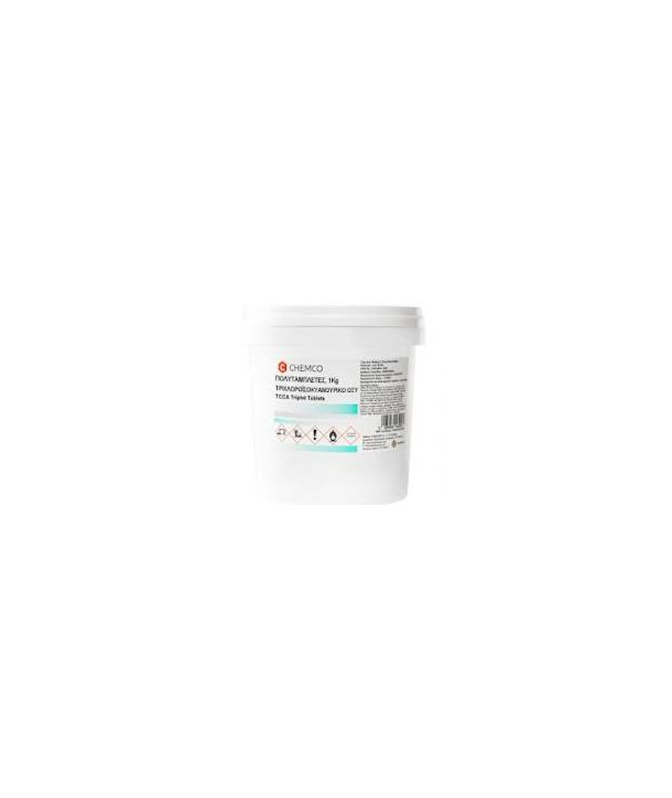 CHEMCO Acid Trichloroisocyanuric-TCCA Τriplet Τabs 1kg