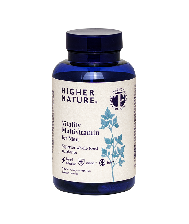 HIGHER NATURE VITALITY MULTIVITAMIN FOR MEN 60 VEG CAPS