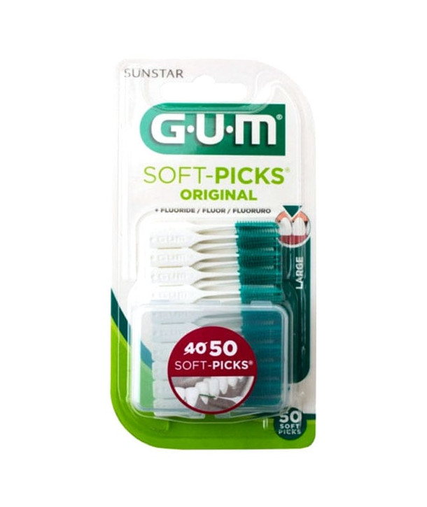 GUM 634 SOFT PICKS LARGE 50TEM