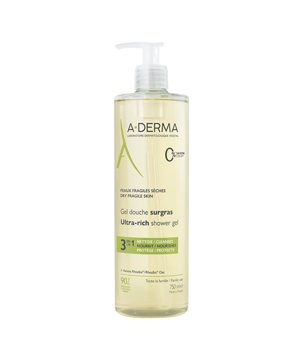 ADERMA GEL DOUCHE SURGRAS 750ml