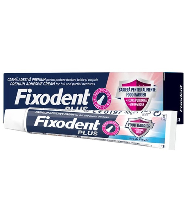 Fixodent Plus Food Barrier Fresh 40gr