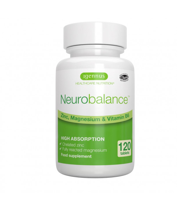 IGENNUS NEUROBALANCE ZINC, MAGNESIUM, VITAMIN B6 120 TABS