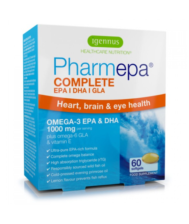 IGENNUS PHARMEPA COMPLETE Ωμέγα 3 Ωμέγα 6 EPA-DHA 60 SOFTGELS
