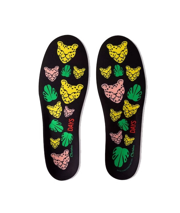 Christou Days Kids Comfy Cheetahs Arch Support Insoles No 32 / 34