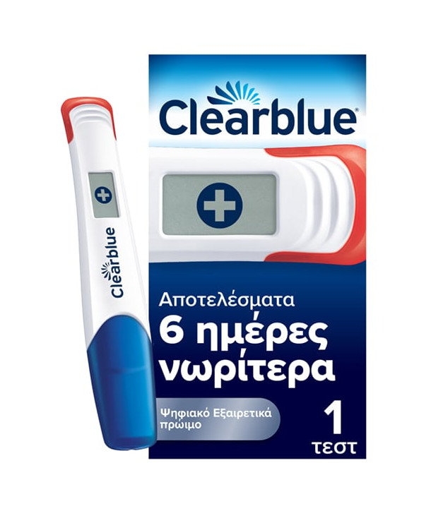 Clearblue Τεστ Εγκυμοσύνης Ψηφιακό Εξαιρετικά Πρώιμη Ανίχνευση, 1τεμ