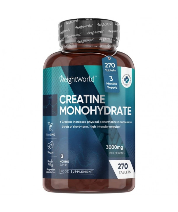 WEIGHT WORLD CREATINE MONOHYDRATE 3000mg 270 TABS