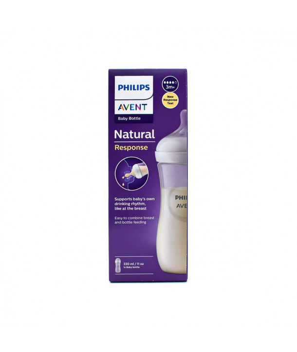 PHILIPS AVENT NATURAL RESPONSE PLASTIC BOTTLE 1m+ 260ml