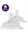 PHILIPS AVENT NATURAL RESPONSE SILICONE TEAT 6m+ 2 PCS