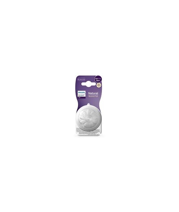 PHILIPS AVENT NATURAL RESPONSE ΘΗΛΗ ΣΙΛΙΚΟΝΗΣ 0m+ (Ροή 2) 2 ΤΜΧ