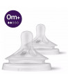 PHILIPS AVENT NATURAL RESPONSE ΘΗΛΗ ΣΙΛΙΚΟΝΗΣ 0m+ (Ροή 2) 2 ΤΜΧ