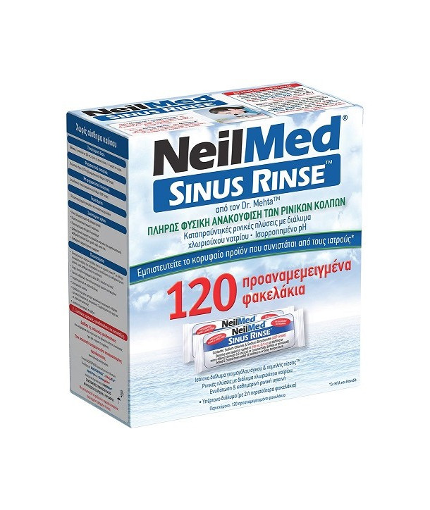 NEILMED SINUS RINSE 120 PREMIXED SACHETS