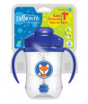 DR BROWN'S BABY 1ST STRAW CUP ΜΠΛΕ ΚΥΠΕΛΛΟ ΜΕ ΕΥΠΛΑΣΤΟ ΚΑΛΑΜΑΚΙ 270 ml
