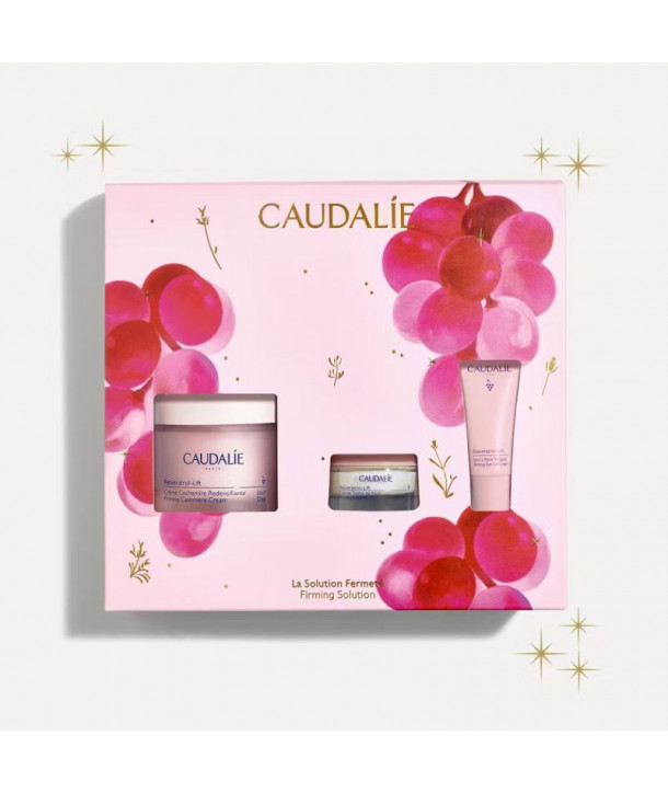 Caudalie Set Resveratrol Firming Cashmere Cream 50ml & Resveratrol Firming Night Cream 15ml & Firming Cashmere Eye Gel Cream 5ml
