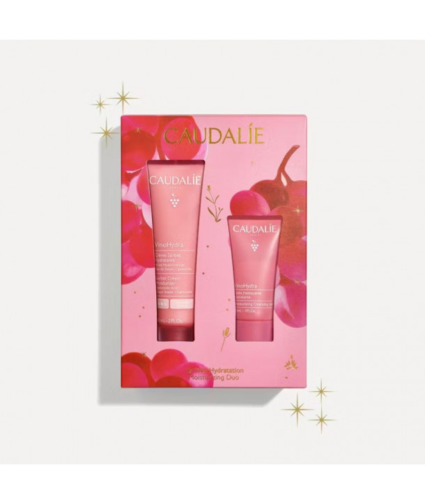 Caudalie Set VinoHydra Moisturizing Cleansing Gel 30ml & Sorbet Cream Moisturizer 60ml