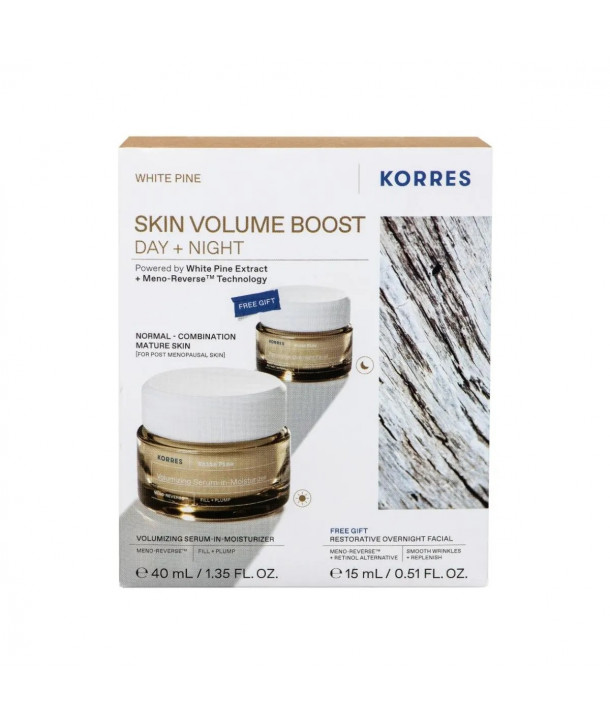 Korres Promo White Pine Κρέμα Ημέρας Κανονικές & Μικτές Επιδερμίδες 40ml & Κρέμα Νυκτός για Αναπλήρωση Όγκου 15ml