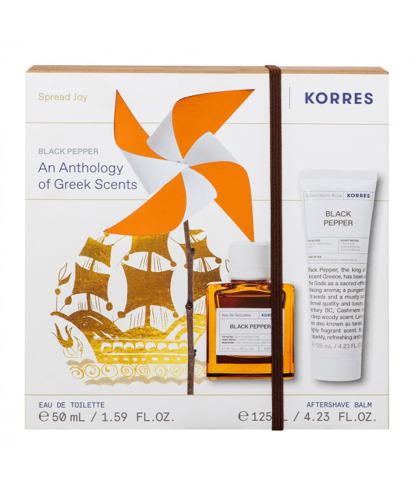 Korres Promo Black Pepper Άρωμα 50ml & Black Pepper Γαλάκτωμα Για Μετά Το Ξύρισμα 125ml