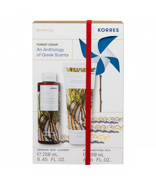 Korres Promo Forest Cedar Renewing showergel 250ml & Forest Cedar body milk 200ml