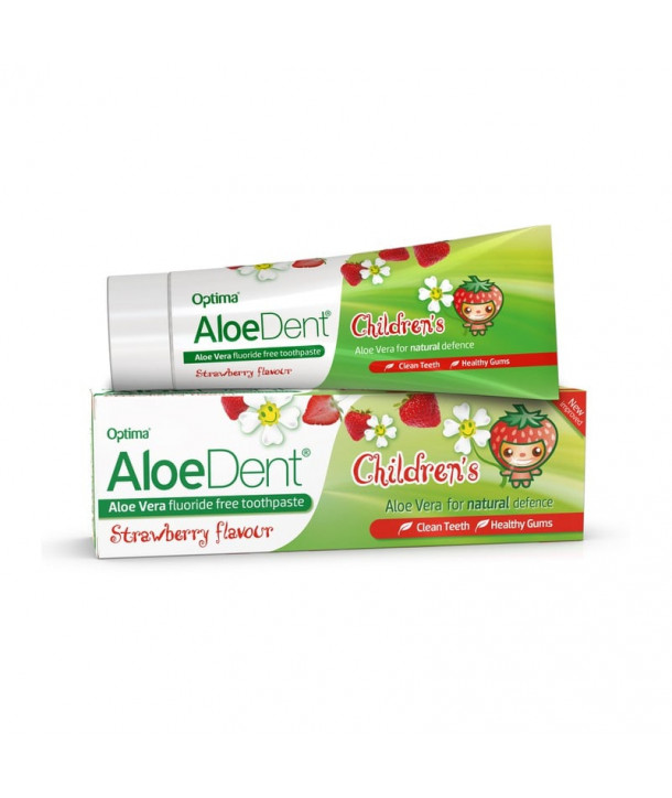 OPTIMA ALOEDENT CHLDREN'S FLUORIDE FREE TOOTHPASTE STRAWBERRY FLAVOUR 50ml