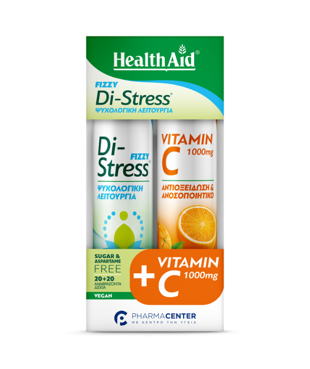 Healthaid Promo Fizzy Di-Stress, 20eff.tabs & Vitamin C 1000mg, 20eff.tabs