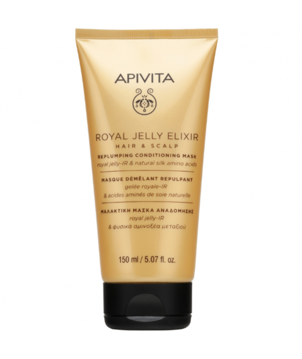 APIVITA ROYAL JELLY ELIXIR HAIR & SCALP REPLUMPING CONDITIONING MASK 150ml